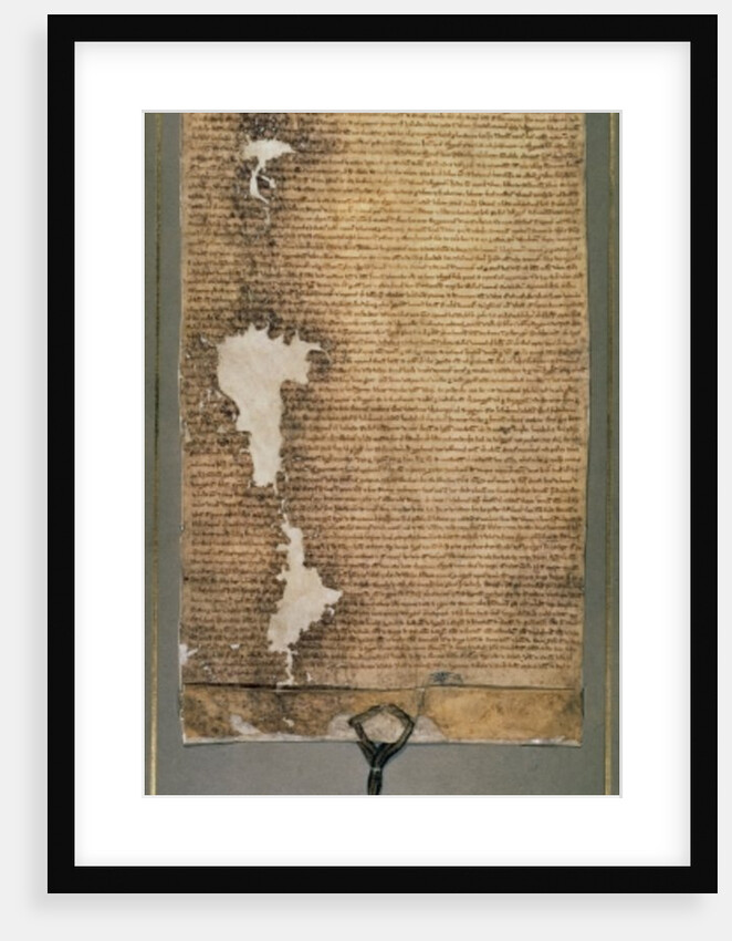 Magna Carta, the final version issued in 1225 by King Henry III by English School