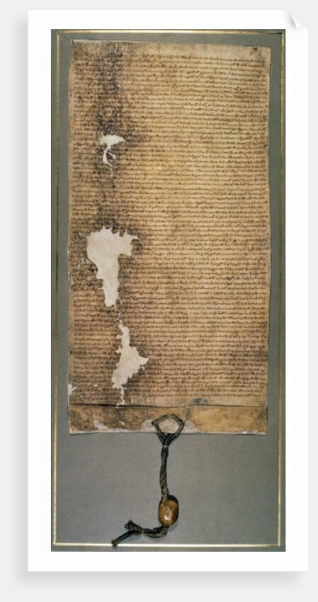 Magna Carta, the final version issued in 1225 by King Henry III by English School