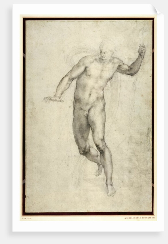 Study for The Last Judgement by Michelangelo Buonarroti