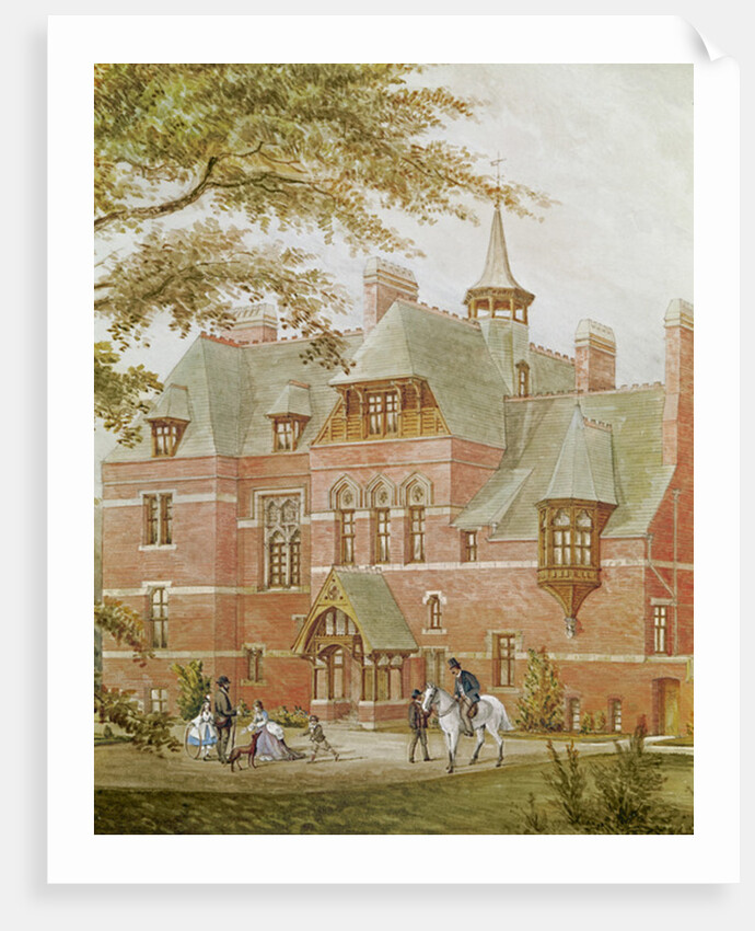 Detail of Westhoe Hall, South Shields. Built by J.C. Stevenson to the design of his brother J.J. Stevenson in 1864 by Anonymous Anonymous