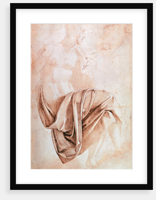 Inv. 1887-5-2-118 Recto Study of drapery by Michelangelo Buonarroti