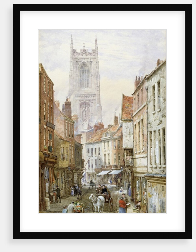A View of Irongate, Derby by Louise Ingram Rayner