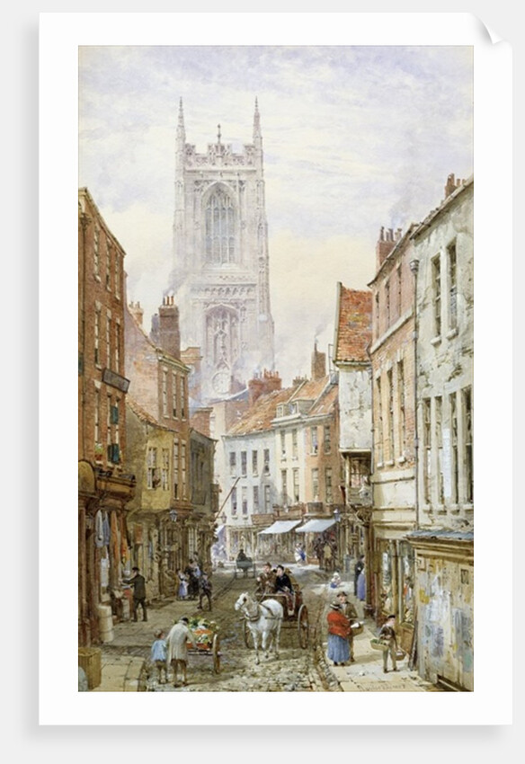 A View of Irongate, Derby by Louise Ingram Rayner