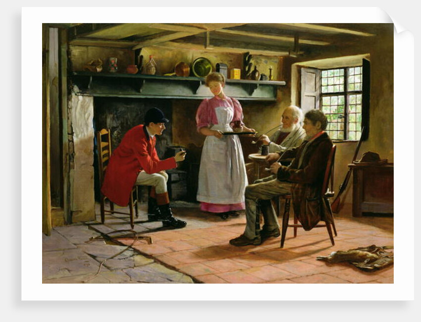 Inside the Lygon Arms, Broadway, 1896 by Claude Pratt