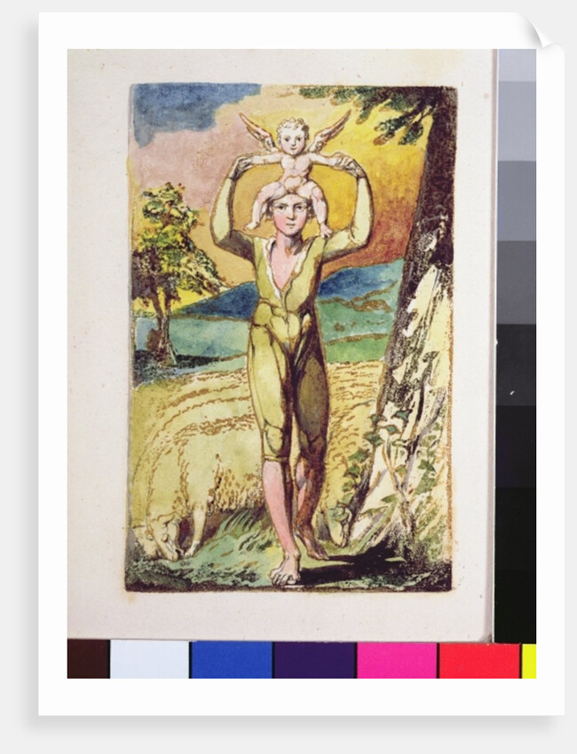 Frontispiece, from Songs of Innocence by William Blake