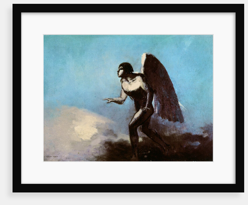 The Winged Man or, Fallen Angel, before 1880 by Odilon Redon