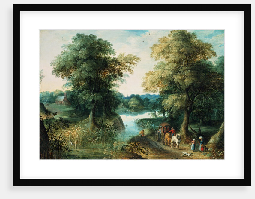River Landscape by Jan the Elder Brueghel