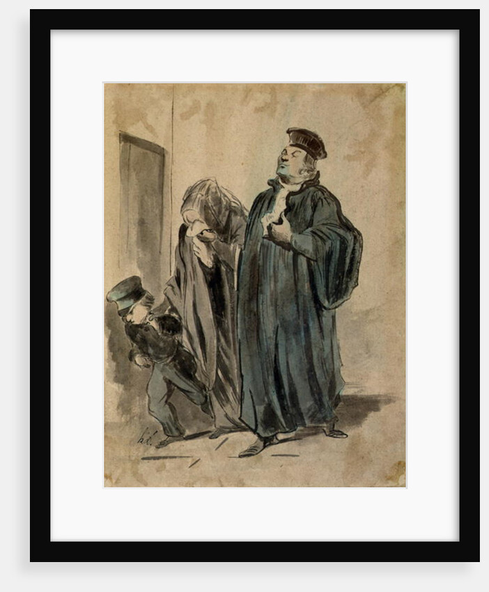Judge, Woman and Child by Honore Daumier