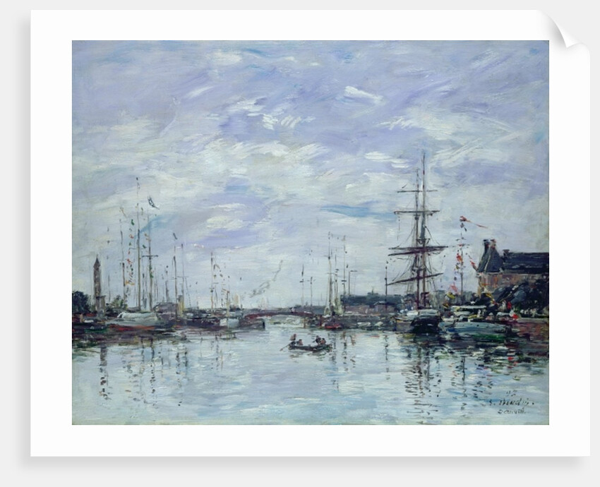 Deauville, the Dock, 1892 by Eugene Louis Boudin