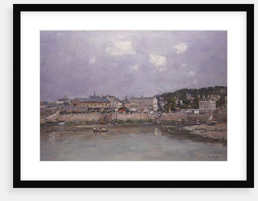 The Harbour at Trouville, 1884 by Eugene Louis Boudin