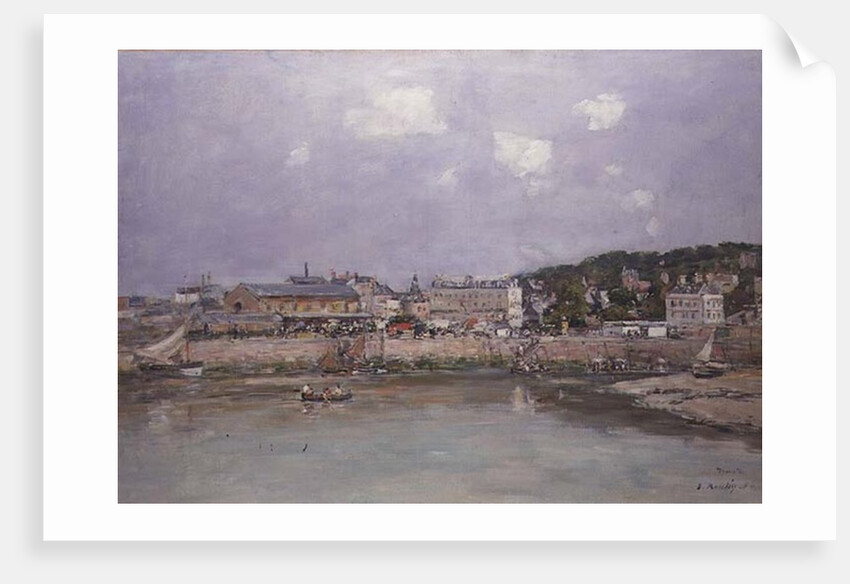 The Harbour at Trouville, 1884 by Eugene Louis Boudin