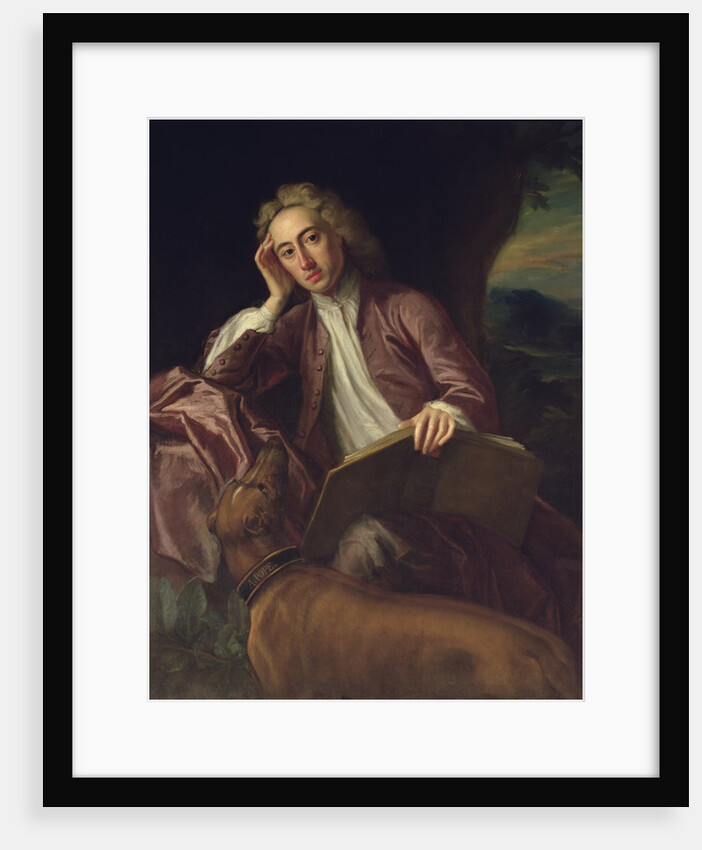 Alexander Pope and his dog, Bounce, c.1718 by Jonathan Richardson