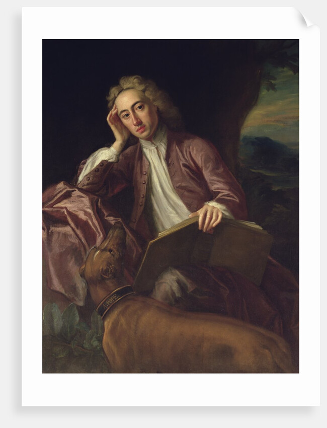 Alexander Pope and his dog, Bounce, c.1718 by Jonathan Richardson