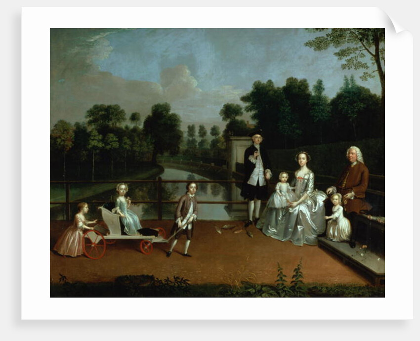 A Family Group on a Terrace in a Garden, 1749 by Arthur Devis