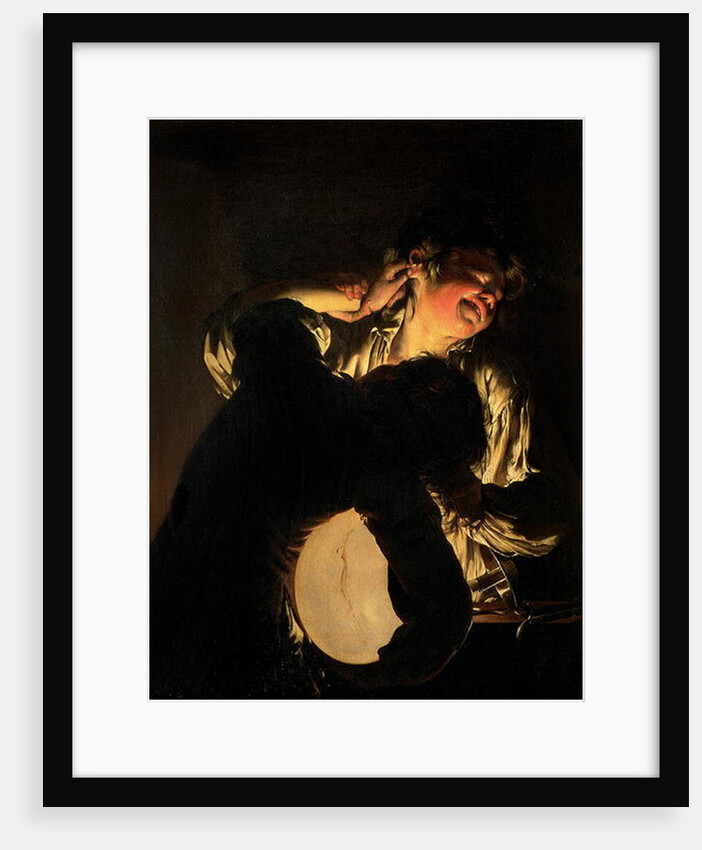 Two Boys Fighting over a Bladder, c.1767-70 by Joseph Wright of Derby