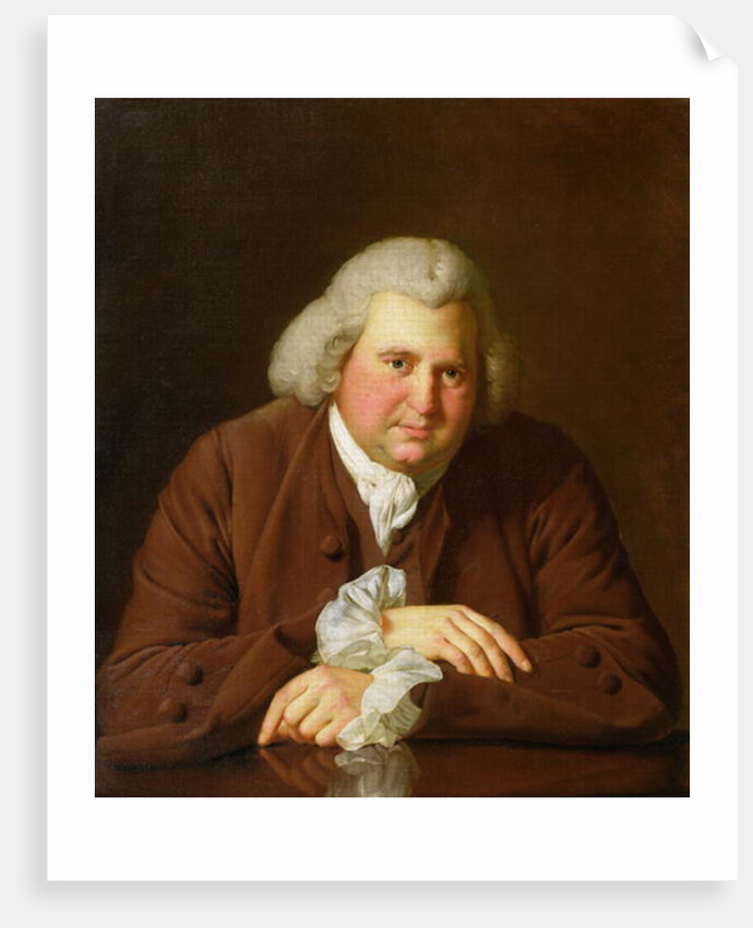 Portrait of Dr Erasmus Darwin, 1770 by Joseph Wright of Derby