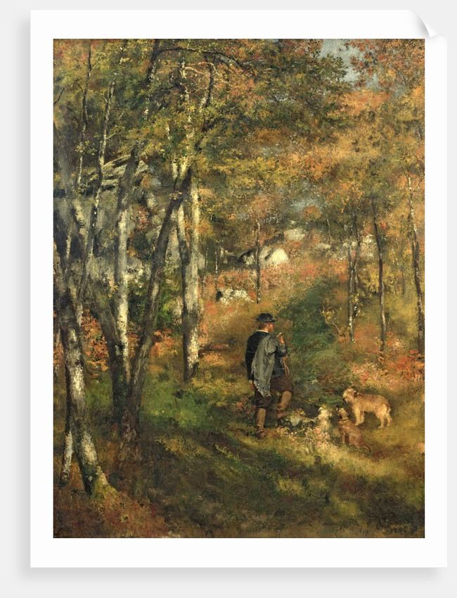 Jules Le Coeur in the Forest of Fontainebleau, 1866 by Pierre Auguste Renoir