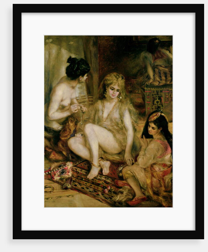 Interior of a Harem in Montmartre, Parisian women dressed as Algerians, 1872 by Pierre Auguste Renoir