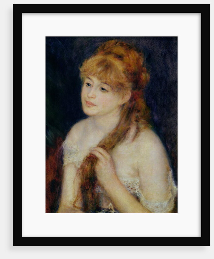 Young Woman Braiding Her Hair, 1876 by Pierre Auguste Renoir