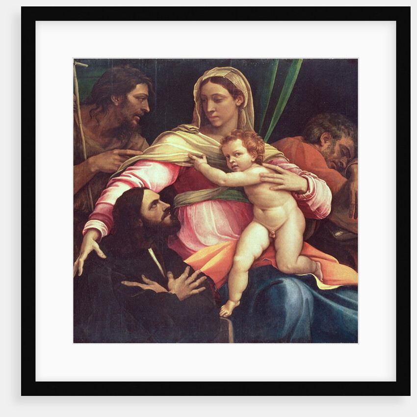 The Madonna and Child with Saint Joseph, Saint John the Baptist and a Donor, 1517 by Sebastiano del Piombo
