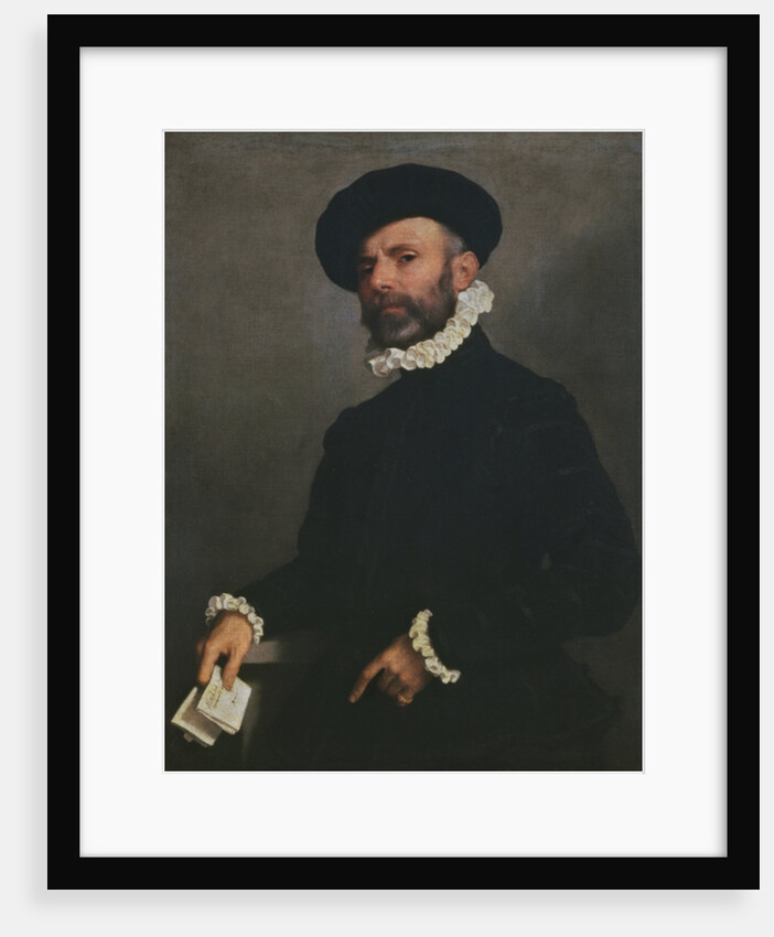 Portrait of a Man holding a Letter, c.1570 by Giovanni Battista Moroni