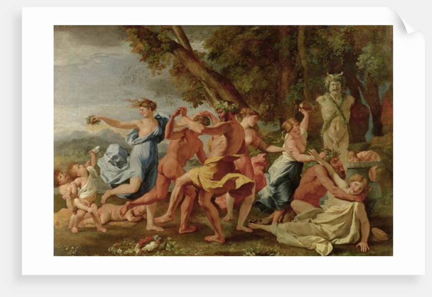 A Bacchanalian Revel before a Term, 1632-3 by Nicolas Poussin