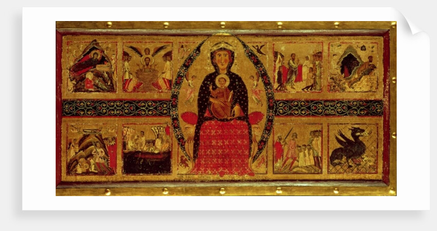 The Virgin and Child Enthroned, with Scenes of the Nativity and the Lives of the Saints, 1263-4 by di Magnano da Arezzo Margaritone