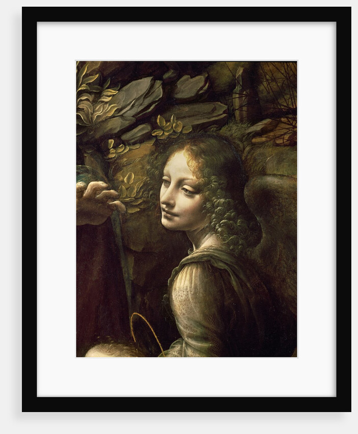 Detail of the Angel by Leonardo da Vinci