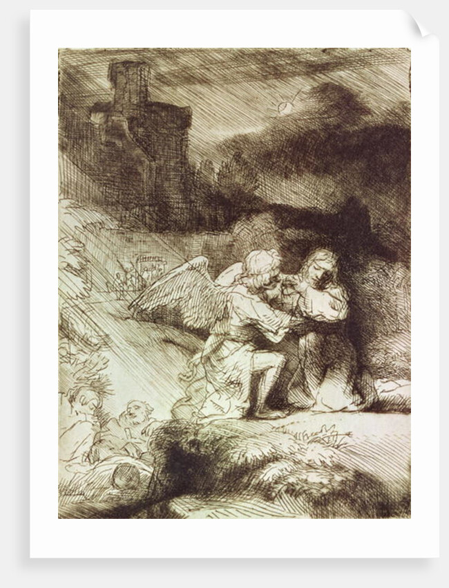 The Agony in the Garden by Rembrandt Harmensz. van Rijn