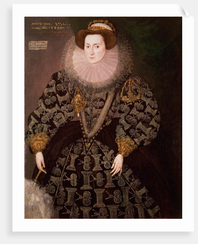 Frances Clinton, Lady Chandos, 1589 by Hieronymus Custodis