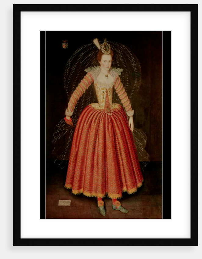 Lucy Harrington, Countess of Bedford, in a masque costume designed by Inigo Jones, 1606 by John de the Elder Critz