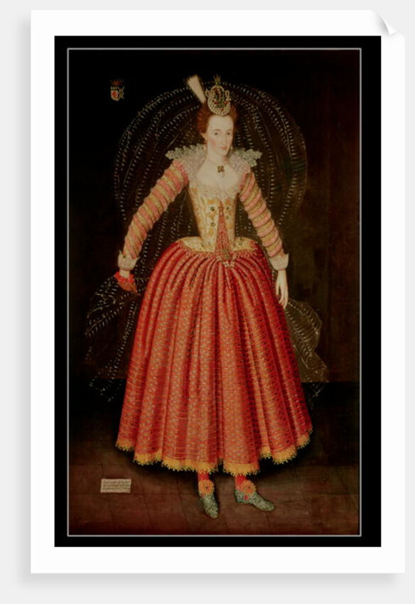 Lucy Harrington, Countess of Bedford, in a masque costume designed by Inigo Jones, 1606 by John de the Elder Critz