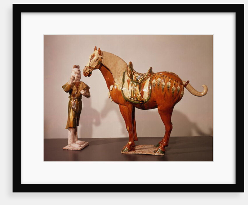 Horse and groom, Tang Dynasty by School Chinese