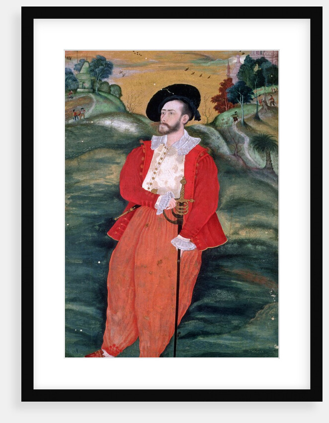 Portrait of a European sailor, c.1590 by Mughal School