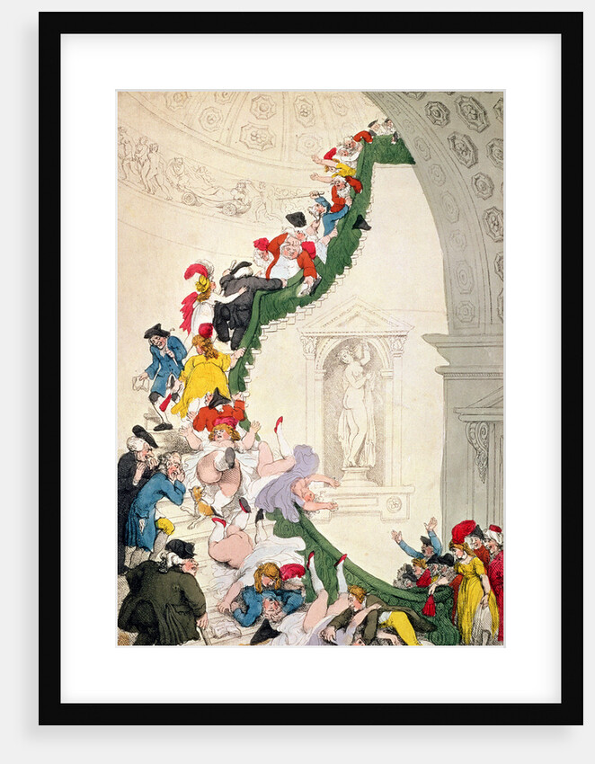 The Exhibition Stare Case, c.1800 by Thomas Rowlandson