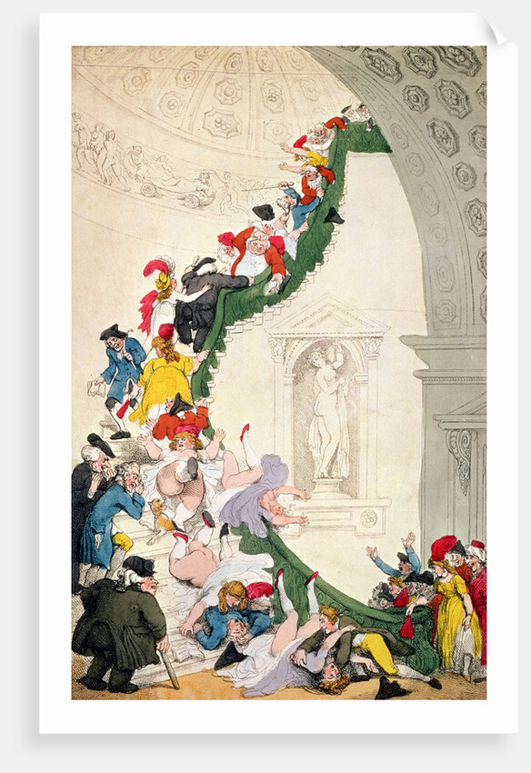The Exhibition Stare Case, c.1800 by Thomas Rowlandson