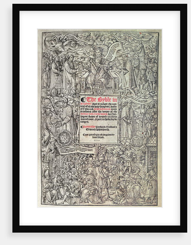 Titlepage introducing English translation of the Great Bible by English School