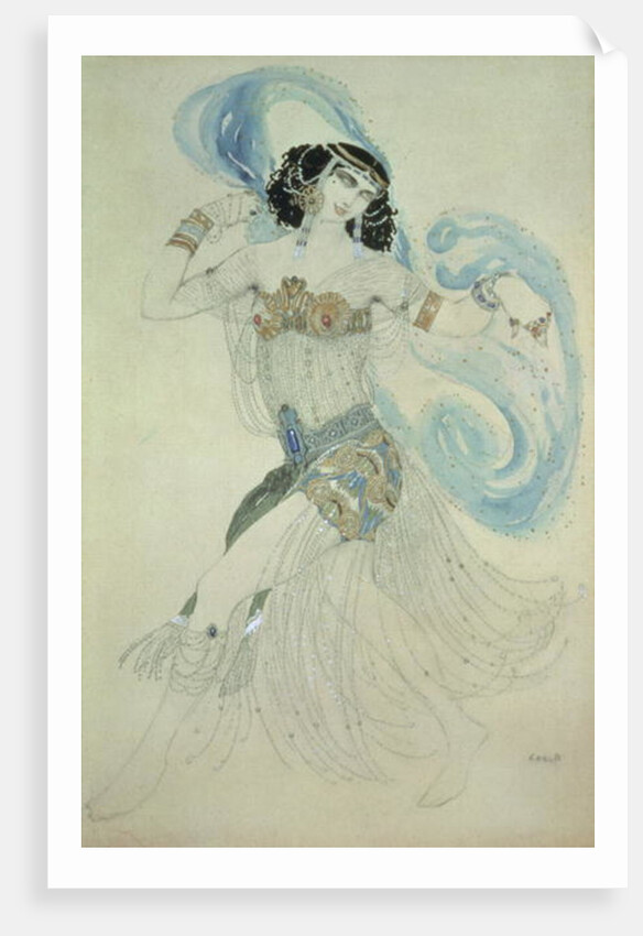 Costume design for Salome in 'Dance of the Seven Veils', 1909 by Leon Bakst