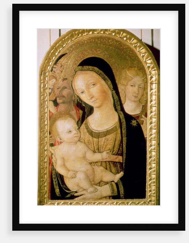 Madonna and Child with SS. Catherine and Christopher, 1470 by Matteo di Giovanni di Bartolo