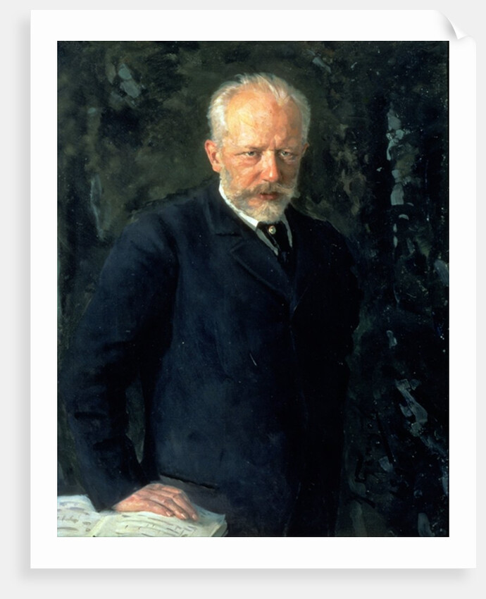 Portrait of Piotr Ilyich Tchaikovsky, Russian composer, 1893 by Nikolai Dmitrievich Kuznetsov