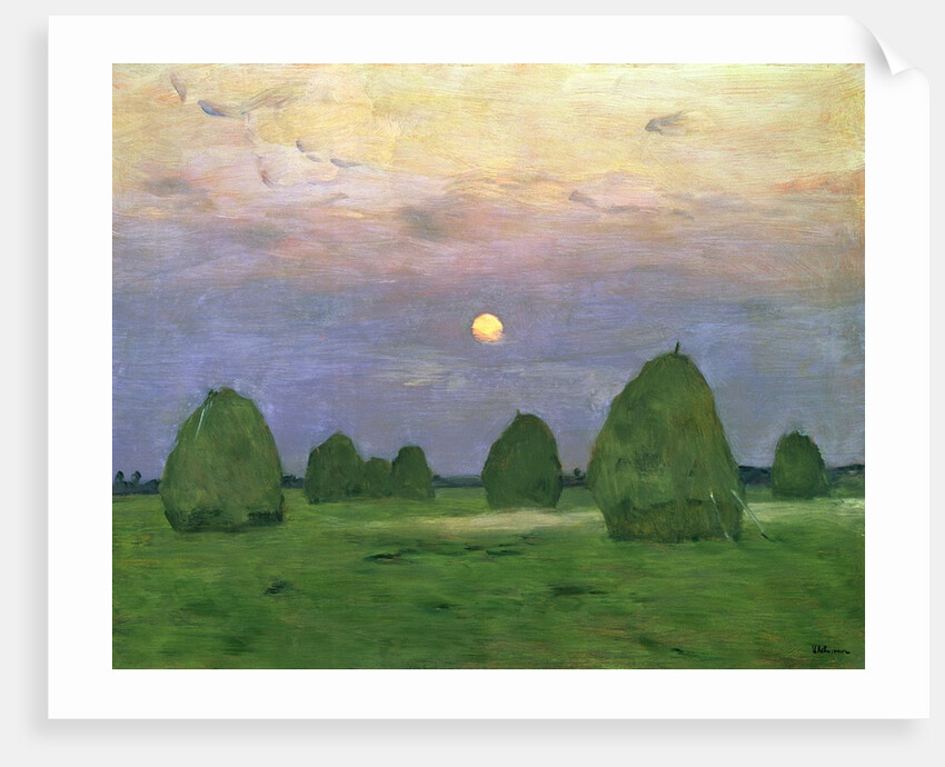 Hayricks at Dusk, 1899 by Isaak Ilyich Levitan