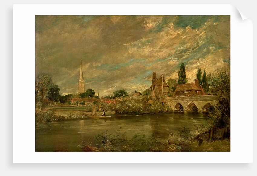 The Bridge of Harnham and Salisbury Cathedral, c.1820 by John Constable