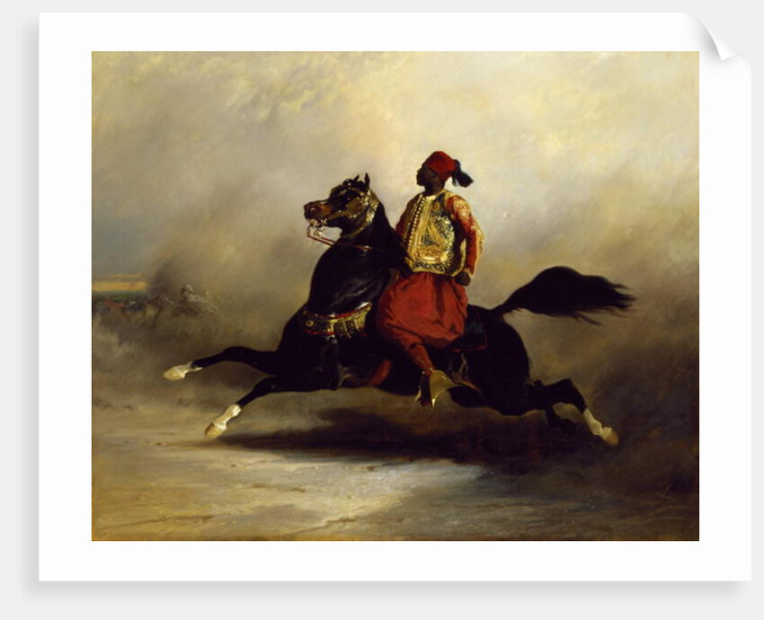 Nubian Horseman at the Gallop, 19th century by Alfred Dedreux or de Dreux