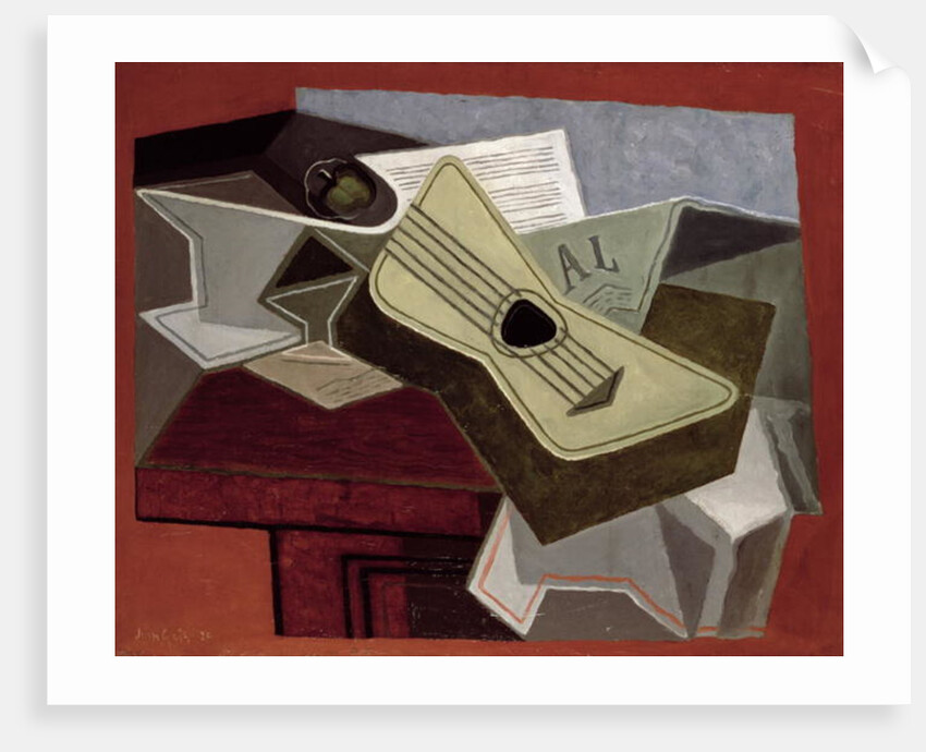 Guitar and Newspaper, 1925 by Juan Gris