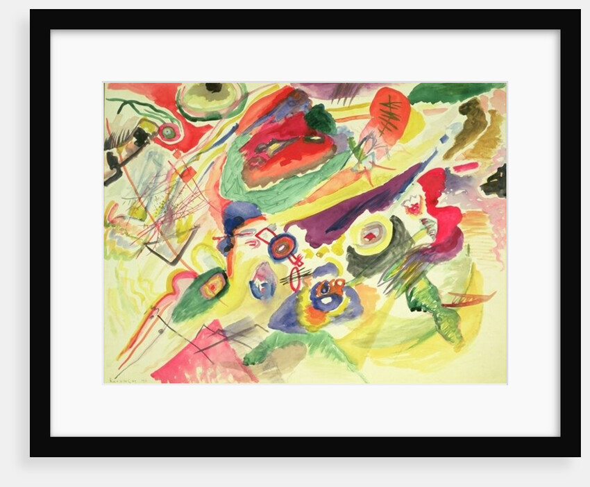 Watercolour with a Red Stain, 1911 by Wassily Kandinsky