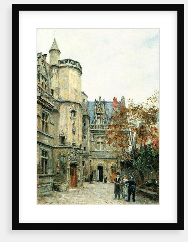 The Courtyard of the Museum of Cluny, c.1878-80 by Stanislas Victor Edouard Lepine