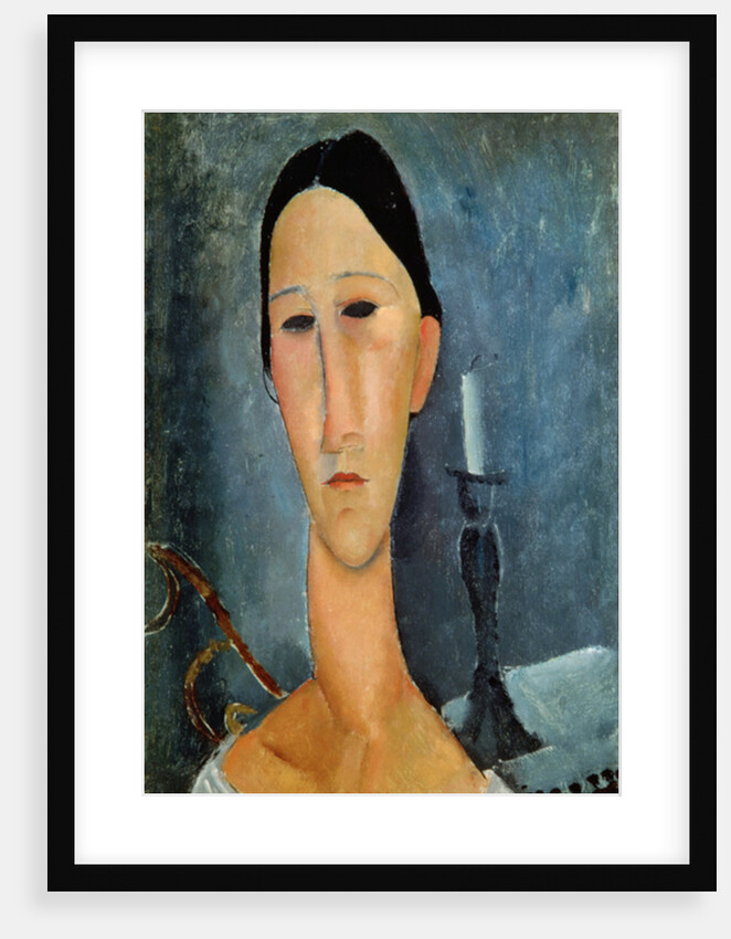 Hanka Zborowska with a Candlestick, 1919 by Amedeo Modigliani