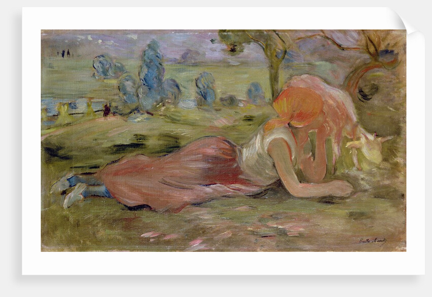 The Goatherd, 1891 by Berthe Morisot