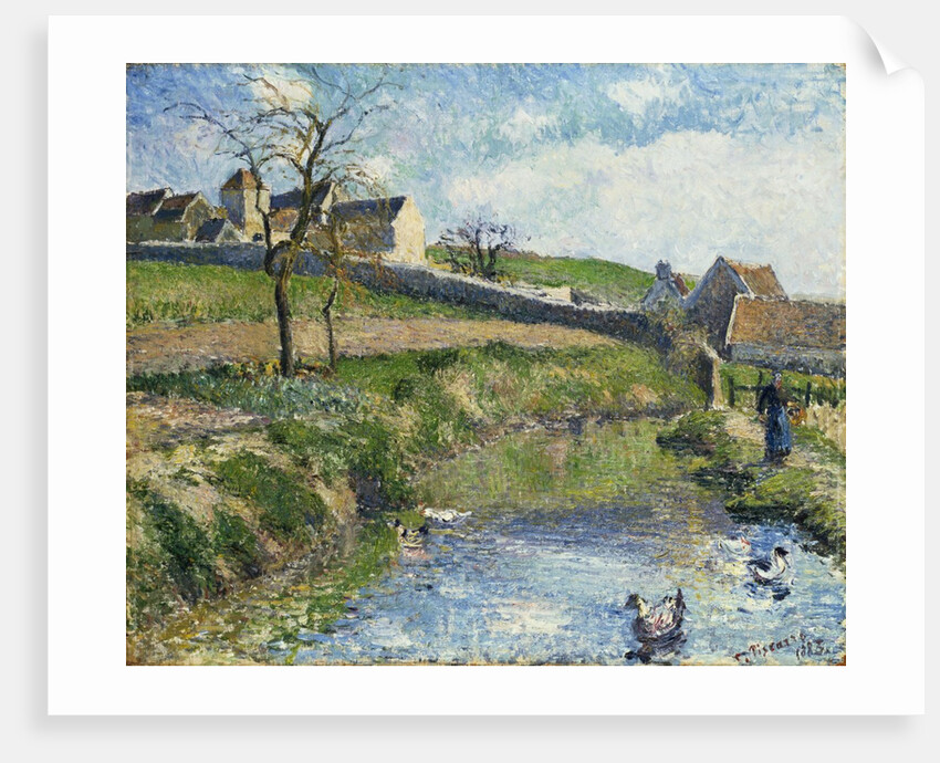 The Farm at Osny, 1883 by Camille Pissarro