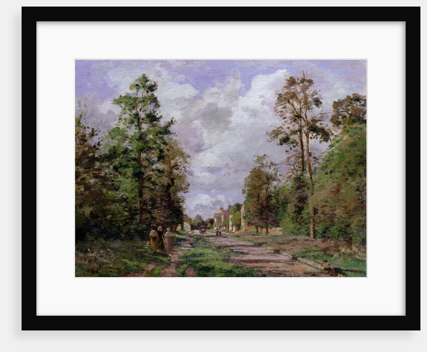 The road to Louveciennes at the edge of the wood, 1871 by Camille Pissarro